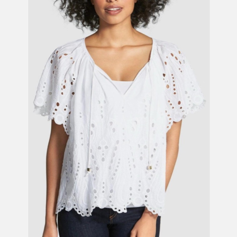 Michael Kors Eyelet Top